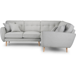 Opry Faro 4 Seater Button Back Ashen Corner Sofa - thumbnail 3