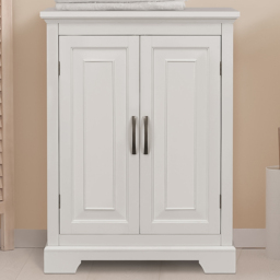 Teamson Home St James White 2 Door Freestanding Floor Cabinet