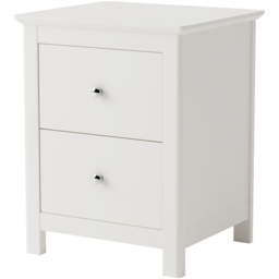 Core Products Nairn 2 Drawer White Bedside Cabinet - thumbnail 2