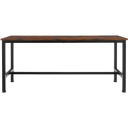 tectake Fairfield Dark Wood Bench Set of 2 - thumbnail 3