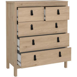 Barcelona 3 Door Wardrobe Brown Furniture Set - thumbnail 4