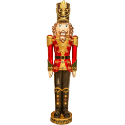 The Christmas Centre Traditional Red Black and Green LED Light Nutcracker Soldier 5ft