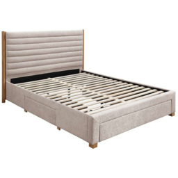 Birlea Arabella Grey King Size Velvet 3 Drawer Bed with Tufted Headboard - thumbnail 2