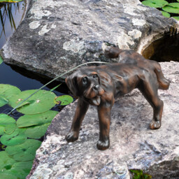 Dog Spitter Ornament Brown - thumbnail 2