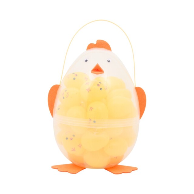 Pack of 36 Fillable Chick Eggs Yellow - image 1