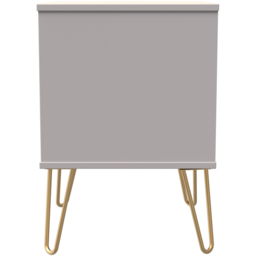 Crowndale Linear 2 Drawer Kashmir Matt Bedside Table Ready Assembled - thumbnail 4
