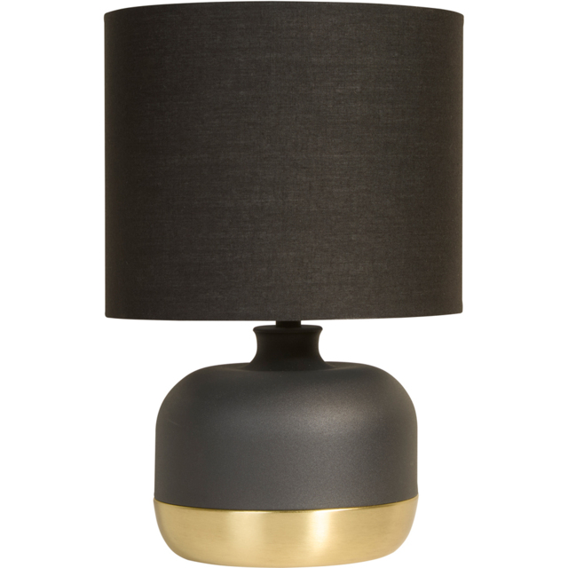 Lighting Collection Ezra Black and Gold Touch Lamp - image 1