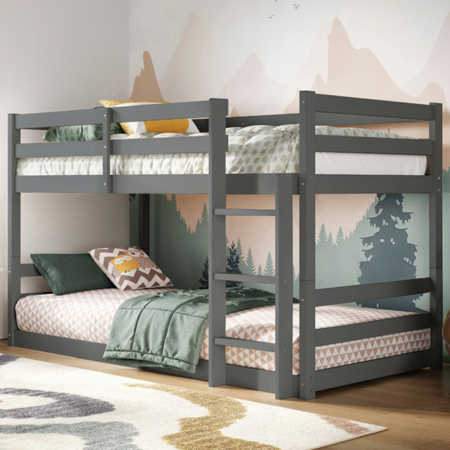 Flair Shasha Low Grey Wooden Bunk Bed - image 1