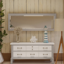 Baumhaus Greystone Extra Long Wall Mirror - thumbnail 3