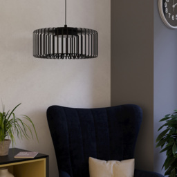 EGLO Ginestrone-Z Black Steel RGB LED Pendant Light - thumbnail 4
