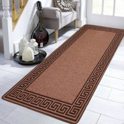 Smart Living Greekey Beige and Brown Gel Back Non-Slip Door Mat 67 x 120cm - thumbnail 3