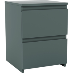 Vida Designs Denver Jasper Green 2 Drawer Bedside Chest - thumbnail 2