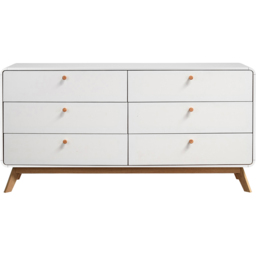 Loft24 Cassie White 6 Drawer Chest of Drawers - thumbnail 3