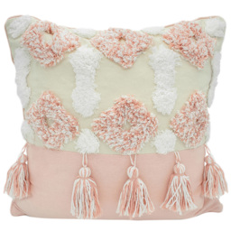 Intimates Alta Tufted Pink Filled Cushion 43 x 43cm 2 Pack