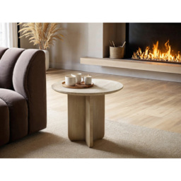 SOLACE+CO Aven Sintered Stone Effect Side Table - thumbnail 4