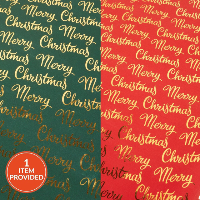 Single Jonas & James Luxury Merry Christmas Gift Wrap in Assorted styles - image 1