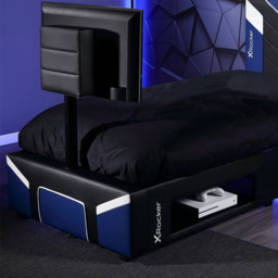 X Rocker Cerberus Twist Blue Single TV Gaming Bed - thumbnail 2