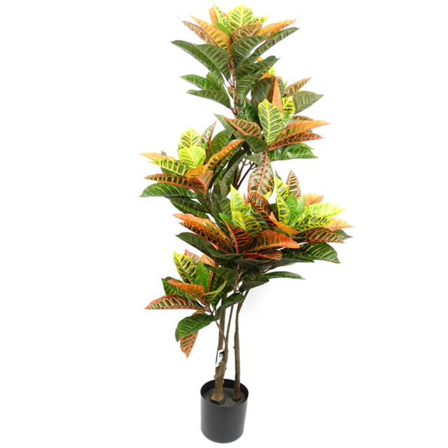 Leaf Artificial Codiaeum Tree in Pot 140cm - image 1