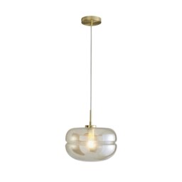 Fleur Glass Pendant - Champagne - thumbnail 2