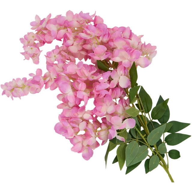 Mauve Wisteria Blossom Single Stem Artificial Flower 110cm - image 1