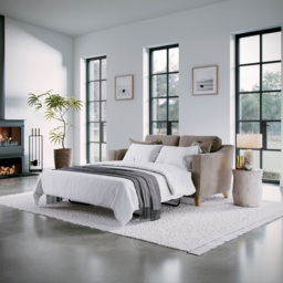 Marlon City Fossil 2 Seater Sofa Bed - thumbnail 3