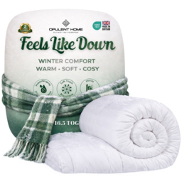 Opulent Home White Double Extra Warm Winter Hollowfibre Duvet 16.5 Tog