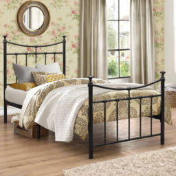 Emily Single Black Bed Frame - thumbnail 1