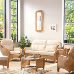 Desser Furniture Centurion 4 Seater Cotton Cream Sofa Suite