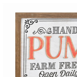 Multicolour Farm Fresh Pumpkin Wall Plaque 63 x 32cm - thumbnail 3