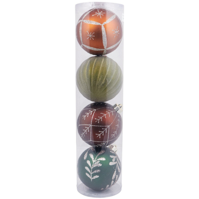 Amber Charm Multicolour Bauble 4 Pack - image 1