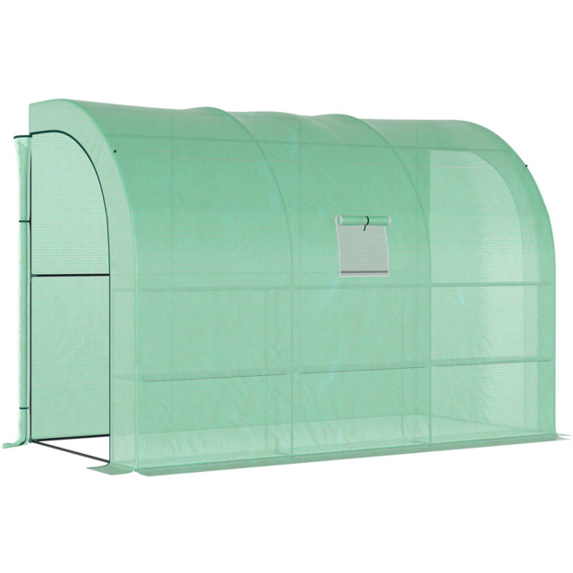 Outsunny Green 3-Tier Walk-In Greenhouse 5 x 10ft - image 1