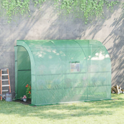 Outsunny Green 3-Tier Walk-In Greenhouse 5 x 10ft - thumbnail 2