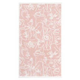 furn. Everybody Turkish Cotton Jacquard Blush Hand Towel - thumbnail 1