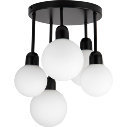 Cosylyte Broome Bathroom 5 Light Opal Glass Ceiling Light