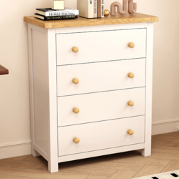 Cabinet Bits Maggiori 4 Drawer Chest of Drawers with Wooden Knob