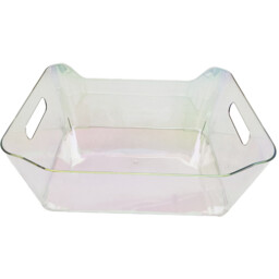 Holographic Clear Stackable Storage Basket - thumbnail 2
