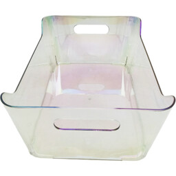 Holographic Clear Stackable Storage Basket - thumbnail 3
