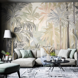 Origin Murals Pretty Palms Multicolour Wall Mural