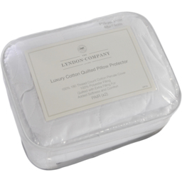 The Lyndon Company Cotton Quilted Pillow Protector 2 Pack - thumbnail 1