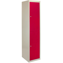 MonsterShop 2 Door Red Metal Storage Locker - thumbnail 2