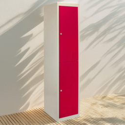 MonsterShop 2 Door Red Metal Storage Locker