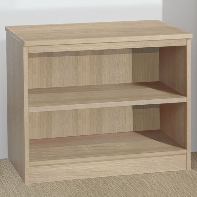 R White Cabinets Brown 2 Shelf Wide Bookcase - image 1