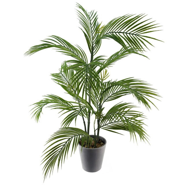 Leaf Palm Artificial Tree in Decorative Planter 90cm - image 1