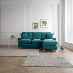 The Victoria 3 Seater Emerald Right Hand Chaise Sofa - thumbnail 4