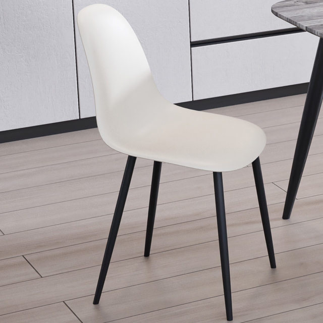 Core Products Aspen Set of 2 Calico and Black Curved Dining Chair - image 1