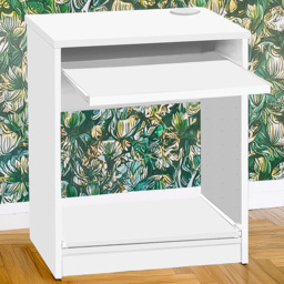 R White Cabinets White Printer Desk Stand