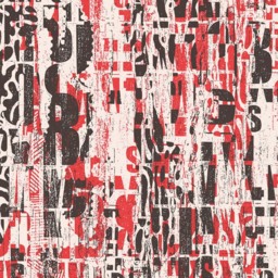 Origin Murals Letterpress Graffiti Red Wall Mural - thumbnail 2