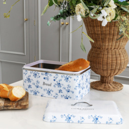 Laura Ashley Cream Floral Bread Bin with Removable Lid - thumbnail 4