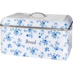 Laura Ashley Cream Floral Bread Bin with Removable Lid