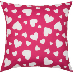 Kaikoo Fuchsia Pink Heart Cushion - thumbnail 1